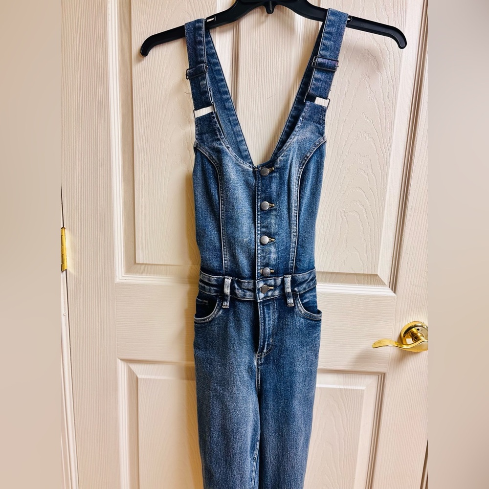 VENUS Dark Blue Women's Denim Overalls